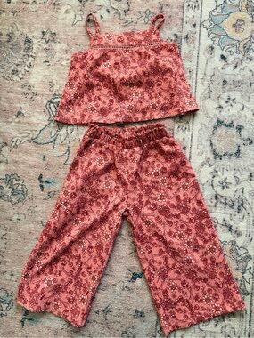 btween Rose Pink Floral Two-Piece Set
